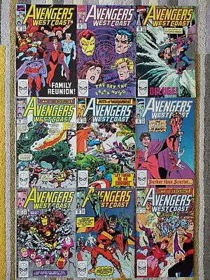 Buy Avengers West Coast Vol 2 51, 52, 53, 54, 55, 56, 57, 58 & 59. Acts Of Vengeance • 7.95£