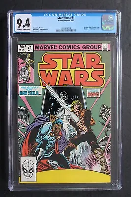 Buy Star Wars #71 1st Full BOSSK 1983 Marvel Duel Dani Chihdo IG-88 Drebble CGC 9.4 • 50.44£