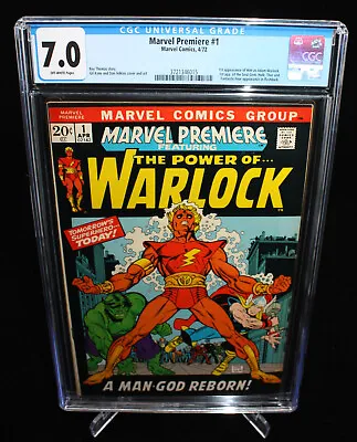 Buy Marvel Premiere #1 (CGC 7.0) 1st Appearance Of Him As Adam Warlock - 1972 • 120.27£