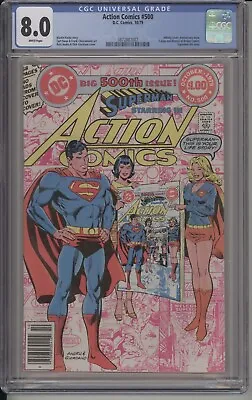 Buy Action Comics #500 - Cgc 8.0 - Infinity Cover - Anniversary Edition - 1979 • 57.04£