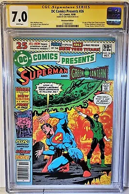 Buy Jim Starlin Signed Dc Comics Presents 26 (1980)-cgc Ss 7.0-1st New Teen Titans! • 179.21£