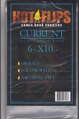 Buy Case Of 1000 Hot Flips Current Comic Book Poly Bags 6 7/8 X 10 1/4 • 42.89£