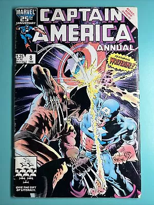 Buy Captain America Annual 8 Marvel 1986 Double Signed By Zeck Beatty Wolverine • 35.18£