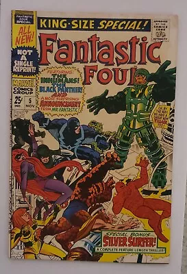 Buy Fantastic Four Annual 5 1st Psycho-Man FN- Early Black Panther • 60.24£