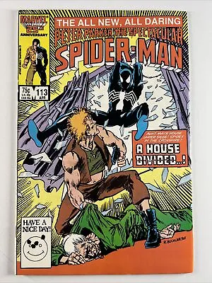 Buy Spectacular Spider-Man #113 (1986) 1st Kris Keating ~ Foreigner | Marvel Comics • 3.80£