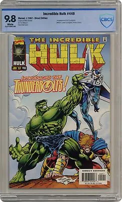 Buy Incredible Hulk #449 CBCS 9.8 1997 16-371E882-265 1st App. Thunderbolts • 598.71£