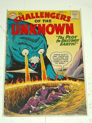Buy Challengers Of The Unknown #9 Vg- (3.5) Dc Comics September 1959+ • 39.99£