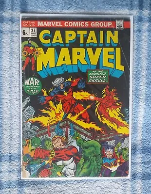 Buy Captain Marvel #27 (1st Full Eros/Starfox, 2nd Drax, 3rd Thanos) • 30£