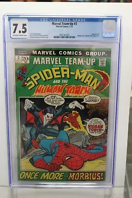 Buy MARVEL TEAM-UP #3 (1972) CGC 7.5 3rd App Morbius, Fantastic Four Marvel • 59.75£