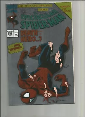 Buy Spectacular Spider-man #217 NM- 1994 Foil Flip Book High Grade Marvel Comic • 4.02£