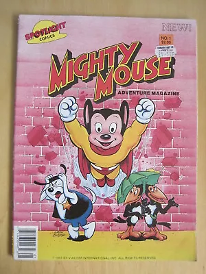 Buy MIGHTY MOUSE Adventure Magazine # 1. FN+ 6.5, 1987 Spotlight Comics B&W Magazine • 6.99£