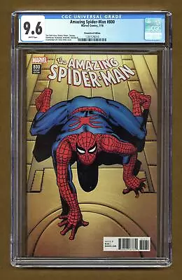 Buy Amazing Spider-Man #800D Ditko 1:500 Variant CGC 9.6 2018 1281578010 • 247.85£
