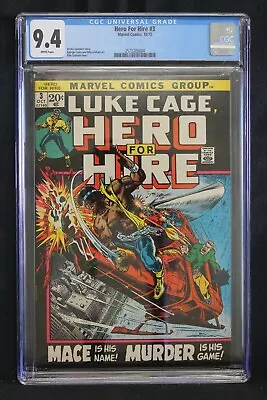 Buy Hero For Hire #3 - Marvel Comics 1972 - Slabbed Cgc 9.4 • 238.97£
