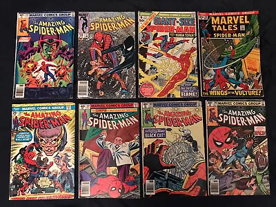 Buy AMAZING SPIDER-MAN Lot Of 8 Comics: #138,197,205,206,207,258, Giant-Size #6...VG • 47.40£
