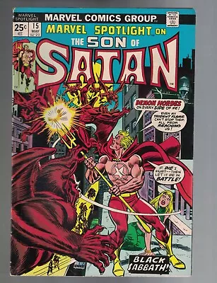 Buy 1974 Marvel Spotlight Son Of Satan #15 - Black Sabbath; Stored Since Purchase • 4.99£