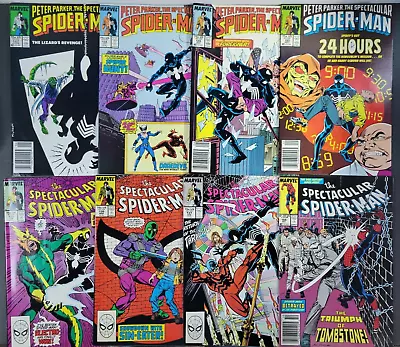 Buy (8) Spectacular Spider-Man #127 128 129 130 135 136 137 155 Lot Marvel 1987 • 23.86£