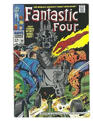 Buy Fantastic Four #80 1968 VF- Or Better! Wyatt Wingfoot! Totem! Combine Shipping • 35.57£