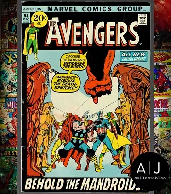 Buy Avengers #94 FN 6.0 Bronze Age Marvel 1971 Neal Adams Kree Skrull War • 16.16£