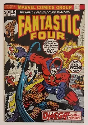 Buy Fantastic Four #132  (1st Full Appearance Of Omega The Ultimate Alpha) 1973 • 8.69£
