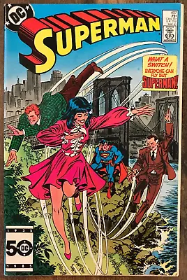 Buy Superman #407 By Conway Novick Lois Lane Olsen Clark Kent Mr Mxyzptlk 1985 • 4.74£