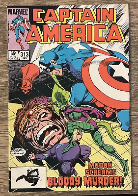 Buy Captain America #313 Marvel 1986 The Death Of Modock VF-Byrne Cover. C01 • 2.79£