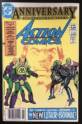 Buy Action Comics #544 Price Variant DC Comic First Appearance Of Metallic Brainiac • 118.55£