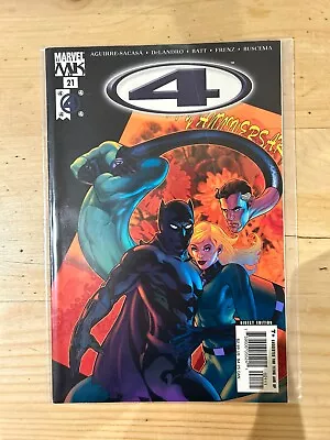 Buy Fantastic Four 4 #21 (NM)`05 Aguirre- Sacasa/ DeLandro Marvel Comics Bagged • 3.95£