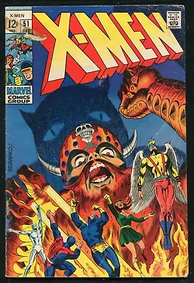 Buy Uncanny X Men 51. Steranko Cover, Low Grade. See Scans And Picture • 31.61£