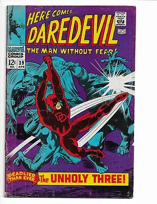 Buy Daredevil 39 - Vg+ 4.5 - 1st Exterminator - Foggy Nelson - Karen Page  (1968) • 16.09£