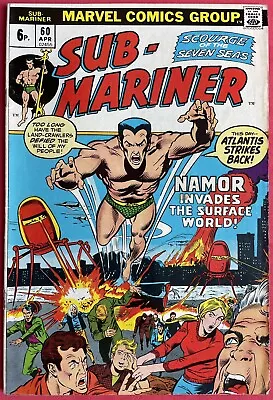 Buy Sub-Mariner #60 (1973) Marvel Comics UK Price Variant • 9.95£
