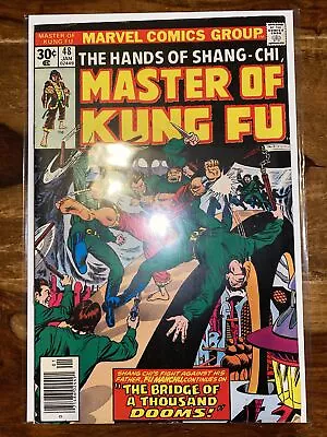 Buy Master Of Kung Fu 48. 1977. Features Fu Manchu. Key Bronze Age Issue. F/VF • 2.99£