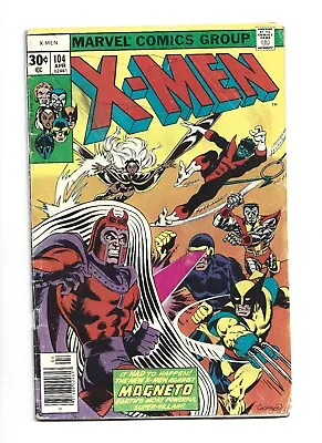 Buy Uncanny X-Men #104, GD/VG 3.0, Magneto; X-Men #1 Homage Cover • 28.12£