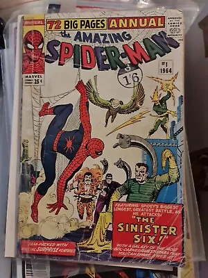 Buy THE AMAZING SPIDER-MAN ANNUAL #1, WITH 1st APPEARANCE OF THE  SINISTER SIX . • 325£