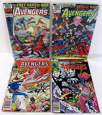 Buy Avengers Lot 4 #Kree-Skrull War 1,2,Annual 11,Super Action 22 Marvel 1982 Comics • 21.97£