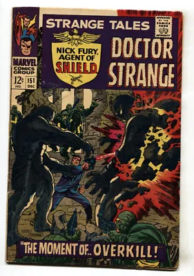 Buy STRANGE TALES #151--comic Book--1966--NICK FURY--DR STRANGE--Marvel • 26.09£