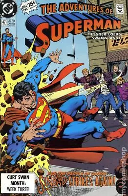 Buy Adventures Of Superman #471 VF 1990 Stock Image • 7.52£