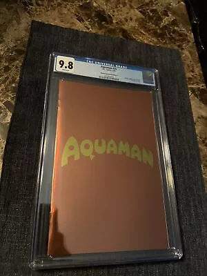Buy Aquaman #35 CGC 9.8 Orange Logo Foil Variant 1st Appearance Of Black Manta • 52.23£