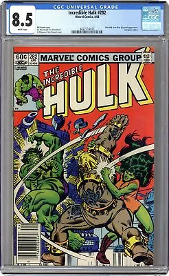 Buy Incredible Hulk #282 CGC 8.5 1983 4027114015 • 55.19£