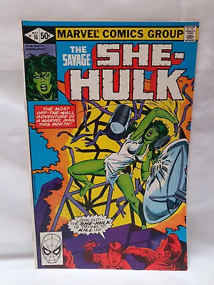 Buy Savage She-Hulk #16 VF+ 1st Print Marvel Comics 1981 [CC] • 5.99£