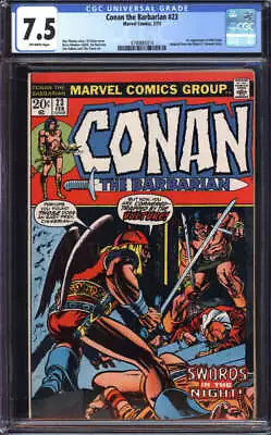 Buy Conan The Barbarian #23 Cgc 7.5 Ow Pages // 1st App Red Sonja 1973 • 184.57£