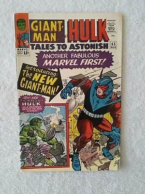 Buy Tales To Astonish #65 -1965 - THE NEW GIANT MAN And HULK  • 103.75£