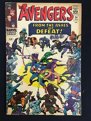 Buy Avengers #24 (Marvel 1966) Early Kang The Conqueror Story! 2nd Ravonna Renslayer • 19.67£