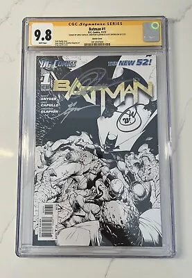 Buy CGC 9.8 SS Batman #1 1:200 Sketch Variant ‐ 3x Signed By Snyder Capullo Glapion • 790.61£
