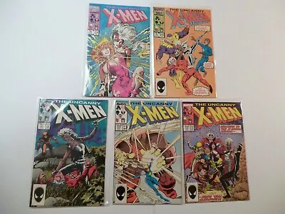 Buy Lot X 5 Marvel Comics The Uncanny X-Men #214,215,216,217,219 (1987) • 19.99£