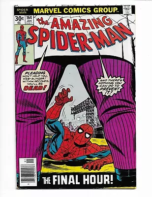 Buy Amazing Spider-man 164 - F/vf 7.0 - Kingpin - Vanessa Fisk -  Glory Grant (1977) • 20.19£