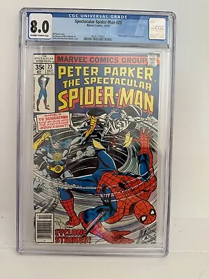 Buy Marvel Peter Parker The Spectacular Spider-Man #23 Comic CGC Graded 8.0 • 78.85£