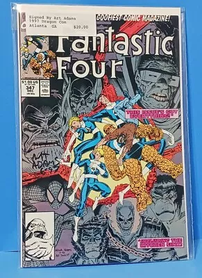 Buy Fantastic Four #347 Signed By Arthur Adams With COA Marvel Comics Autograph • 15.18£