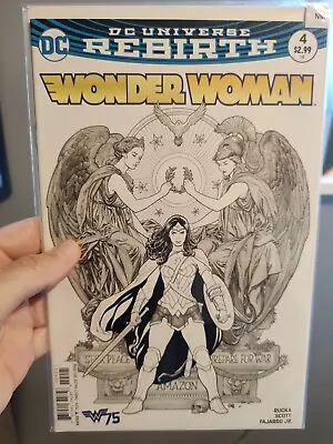 Buy Dc Comics Wonder Woman Vol. 5 Rebirth #4 Oct Frank Cho Variant Cover • 3£
