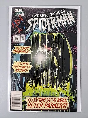 Buy Spectacular Spider-Man #222 VF Newsstand 1st App Spidercide 1995 • 2.38£