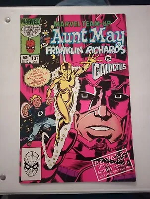 Buy Marvel Team-up #137 Aunt May & Franklin Richards 1st App Of Golden Oldie 1984 • 6.43£